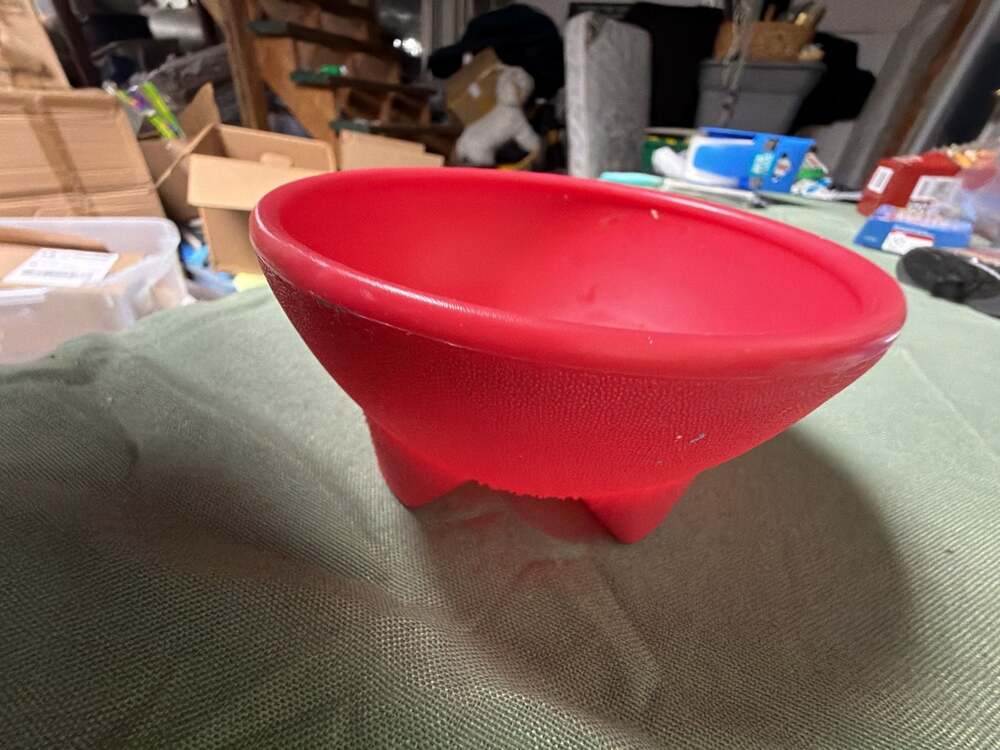 Cocinaware Red Plastic Salsa Bowl with Feet